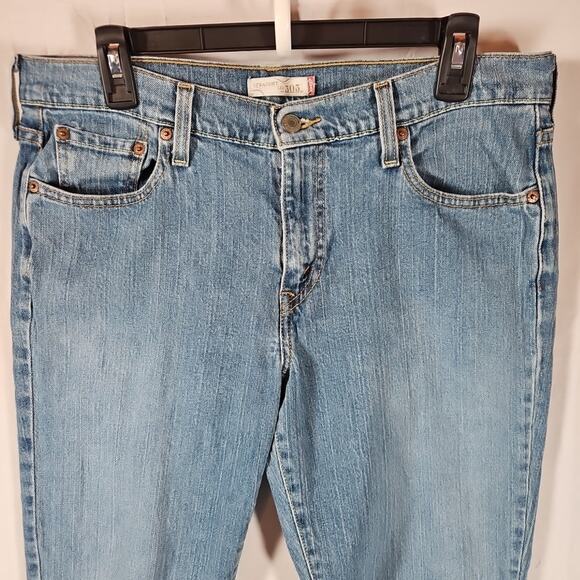 Levi's 505 Straight Leg Jeans Y2K Medium Wash Denim Womens Size 12L - Picture 1 of 10